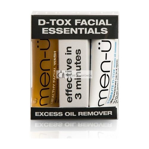 Men-u D-TOX Gesichts Essentials 3 Minuten DTOX & Tiefenreinigung mit gesunder Gesichtsreinigung 15ml