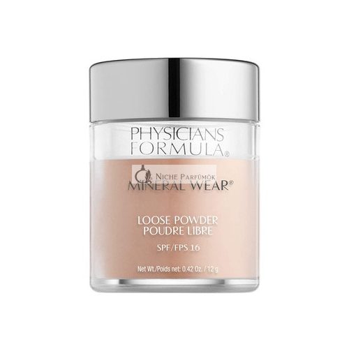 Physicians Formula Ásványi Viselhető Púder SPF 15, Átlátszó Világos, 12g