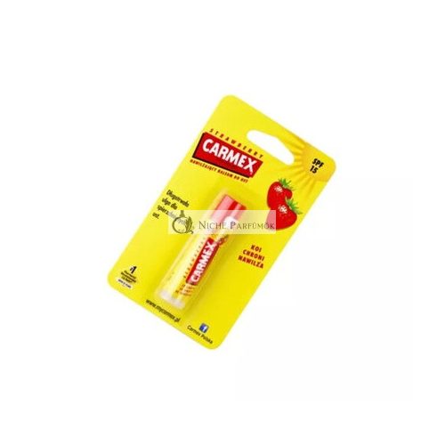 Carmex feuchtigkeitsspendender Lippenbalsam Stick, Erdbeere, 4,25g