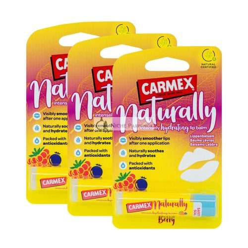 Carmex NATURALLY Bogyós Ajkak Balzsam Természetes Hidratáló Stift