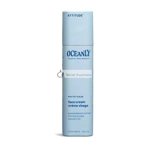 ATTITUDE Oceanly Gesichtscreme Stick, EWG Verifiziert Pflanzliche und Mineralische Inhaltsstoffe, Vegane Hautpflegeprodukte, 30g