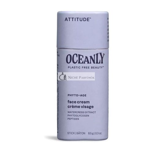 ATTITUDE Oceanly Arckrém Stift EWG Ellenőrzött, Műanyagmentes, Növényi és Ásványi Alapú Összetevők, Vegán Bőrápolási Termékek, PHYTO AGE Illatmentes 8,5 g