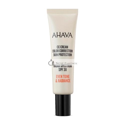 AHAVA CC Creme Farbkorrektur SPF30 Leichte Formel für Makellose Strahlende Haut, 30ml