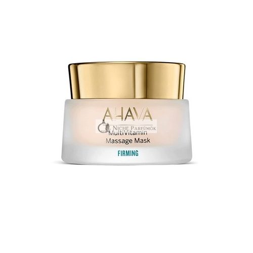 AHAVA Festigende MultiVitamin Massage Maske mit Anti-Aging-Vitaminen C, Pro B5, B3, D & speziellen Mineralien aus dem Toten Meer, 50ml