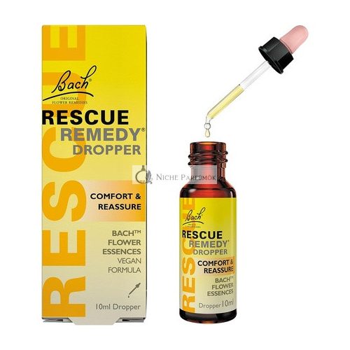 Bach Rescue Remedy Virágesszenciák Kényelem és Nyugalom Érzelmi Wellness Cseppentő Üveg 10ml