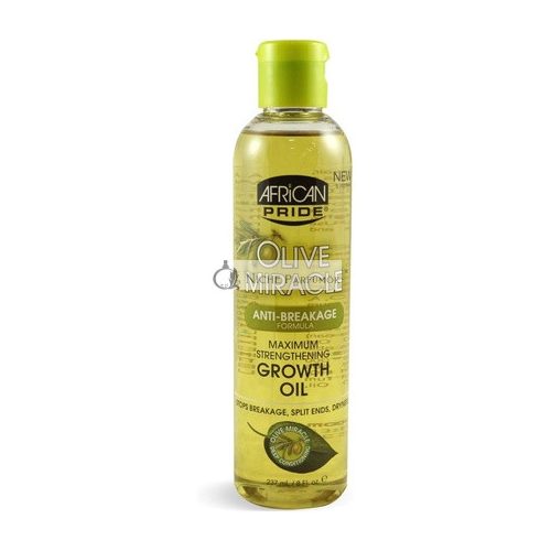 African Pride Olive Miracle Anti-Breakage Maximum Strengthening Growth Oil, 237ml