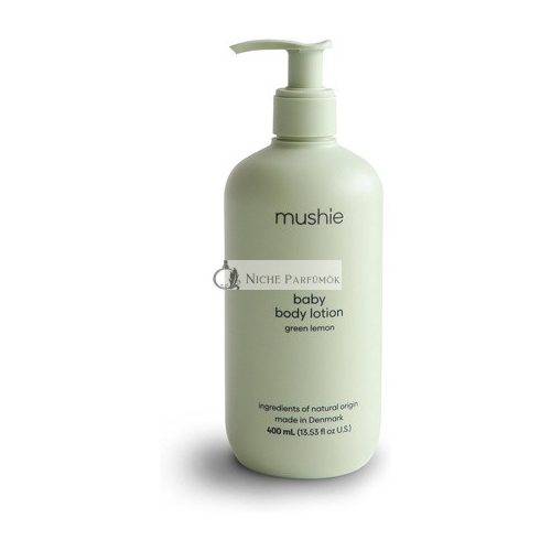 Mushie Baby Lotion 400ml Körperlotion für Mama und Kind mit grünem Zitronenduft