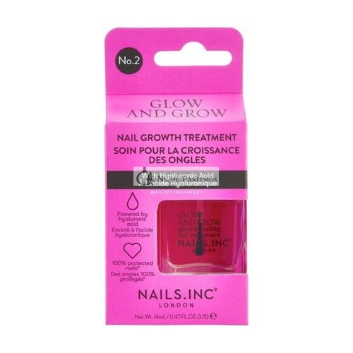 Nails INC Glow and Grow Köröm Növekedési Kezelés 14ml