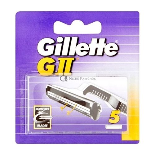 Gillette GII G2 Rasierklingen, 5 Stück