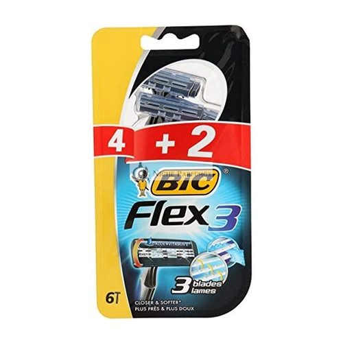 Bic Flex 3 Klasszikus Eldobható Borotva Aloe + E-vitamin 4 + 2 db