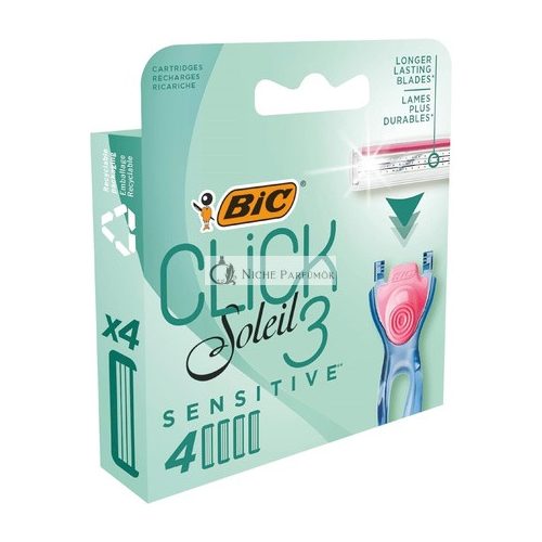 Bic Click 3 Soleil borotválkozó érzékeny patronok 4 db