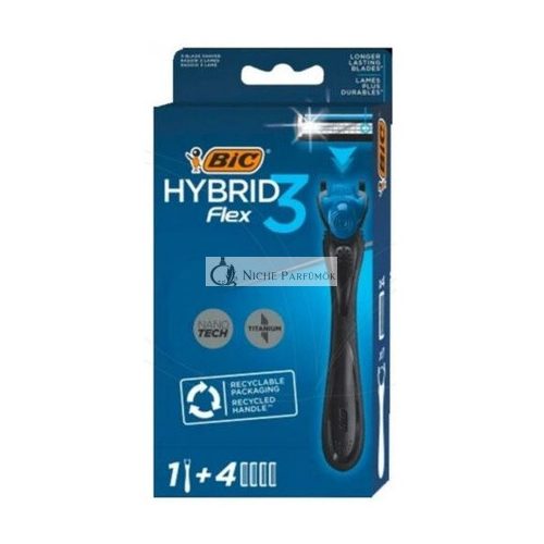 Bic Razor Blades Hybrid 3 Flex Rasier-System für Männer