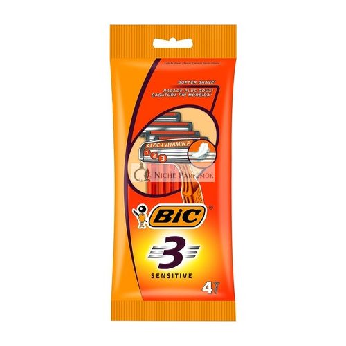 BIC 3 Érzékeny Borotvák - 4 darabos csomag