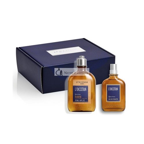 L'Occitane L'Occitan Duschgel und Eau de Toilette Set - Körper- und Haarpflege - Weihnachtsgeschenkset für Männer