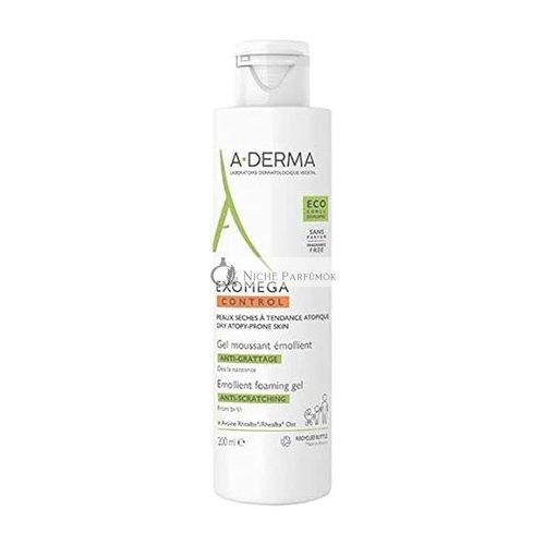 A-DERMA Exomega Control Emollient Habzó Gél, 200ml