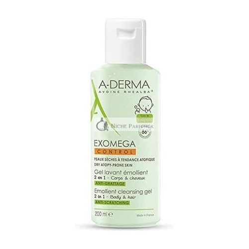 A-DERMA Exomega Control 2in1 Emollient Tisztító Gél