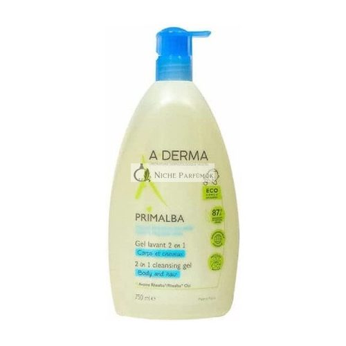 A-DERMA Primalba 2 az 1-ben Tisztító Gél, 750ml