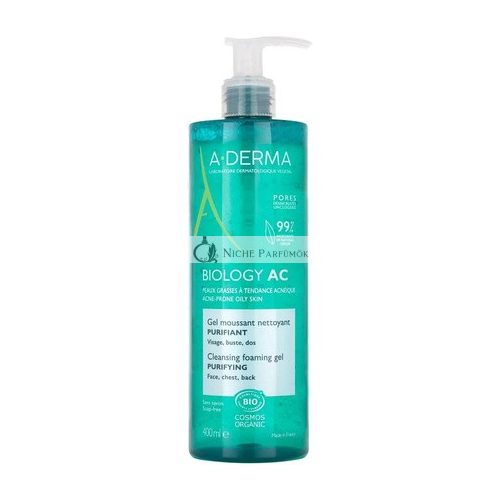 A-Derma Biology AC Tisztító Gél, 400ml