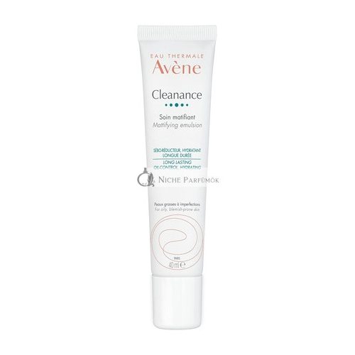 Avène Cleanance Mattifying Emulzió Zsíros, Pattanásos Bőrre, 40ml