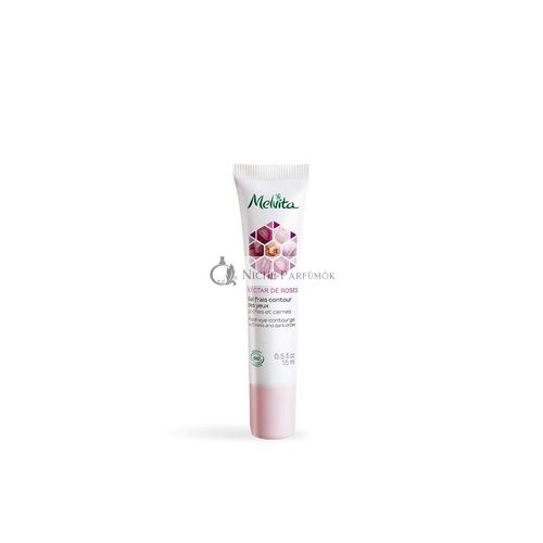 Melvita Rosennektar Augencontour-Gel, 15 ml