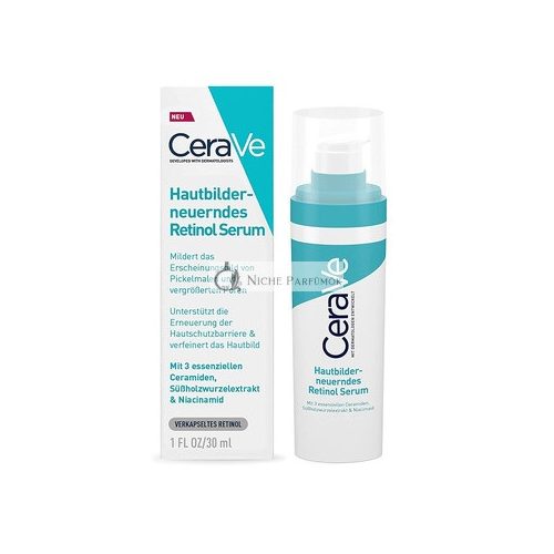 CeraVe Bőrmegújító Retinol Szérum Ceramidokkal és Niacinamiddal, 30ml