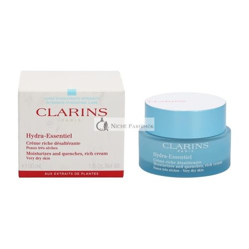 Clarins Hydra Essentiel Gazdag Krém Nagyon Száraz Bőrre, 50 g