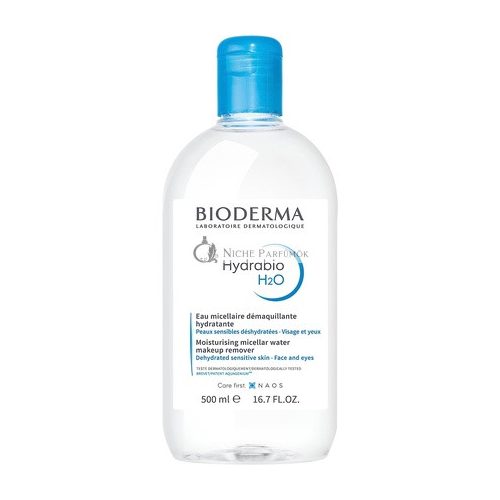 Bioderma Hydrabio H2O Tisztító és Hidratáló Micellás Víz Dehidratált Bőrre, 500ml