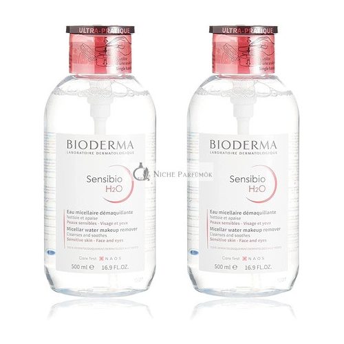 BIODERMA Sensibio H2O Mizellenwasser für empfindliche Haut 500ml - 2er Pack