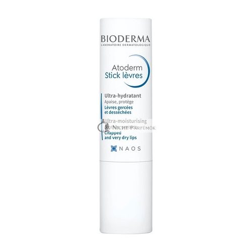 Bioderma Atoderm Lippenbalsam Tiefenwirksame Hydratisierende Ultra-Nährende Lippenpflege mit Niacinamid, 4g