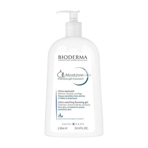 Bioderma Atoderm Intensive Habzó Gél Arctisztító Gél, 1000ml