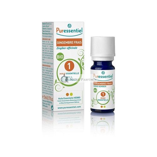 Puressentiel Bio Gyömbér Illóolaj, 5ml