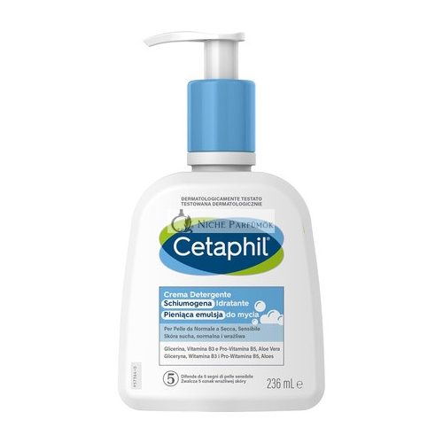 Cetaphil Hidratáló Hab Tisztító Normál, Száraz és Érzékeny Bőrre Aloe Verával, 236ml