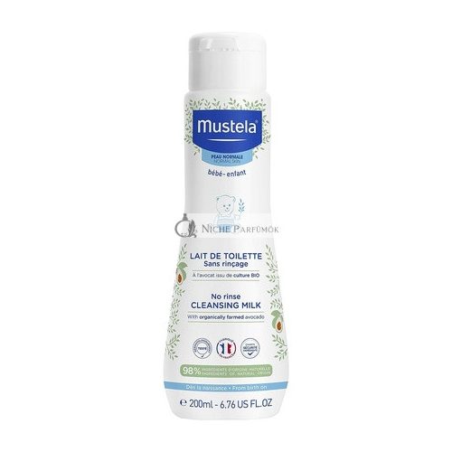 Mustela Reinigungslotion ohne Abspülen, 200ml