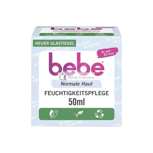 bebe Feuchtigkeitscreme 50ml für normale Haut mit Pfirsichextrakt und Vitamin E