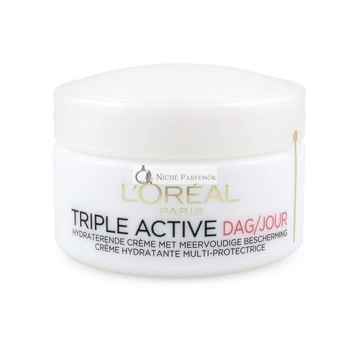 L'Oréal Paris Triple Active Nappali Krém Száraz Bőrre, 50ml