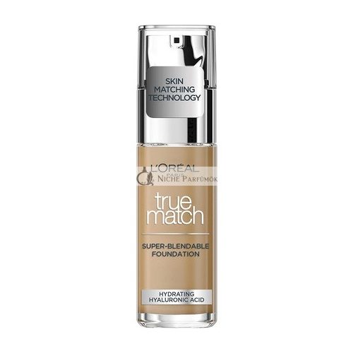 L'Oréal Nők True Match Alapozó, 7.W Arany Borostyán, 30ml