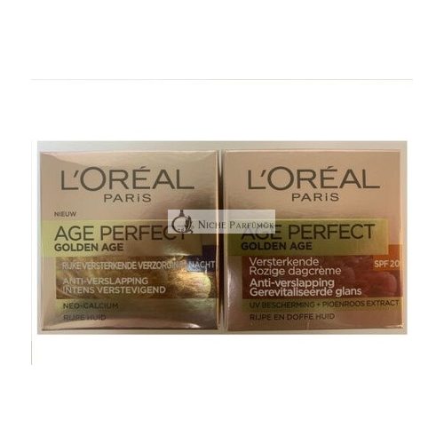 L'Oreal Golden Age Perfect Nappali és Éjszakai Krém 2x50ml - Csomag 2