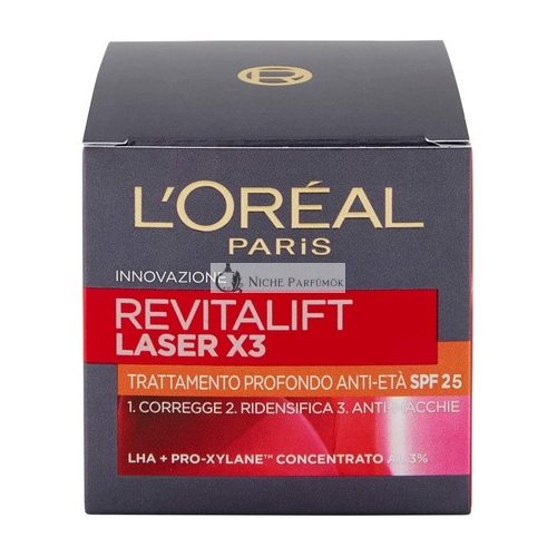 L'Oreal Revitalift Laser X3 Mély Anti-Aging Arckrém SPF 25, 50ml