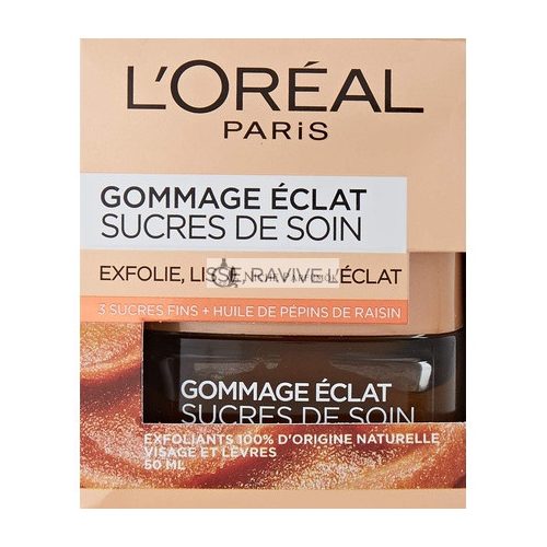 L'Oréal Paris - Arctisztító és Ajak Radír - Cukorápolás, 50ml