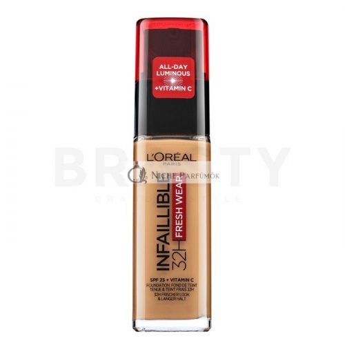 L´Oréal Paris Infaillible 32H Fresh Wear hosszan tartó make-up mattító hatásért Golden Sun 30 ml