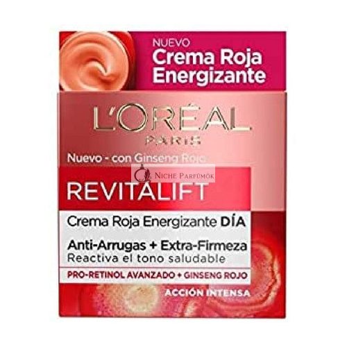 L'Oréal Paris Revitalift Energizáló Nappali Krém Vörös Ginszenggel, 50ml