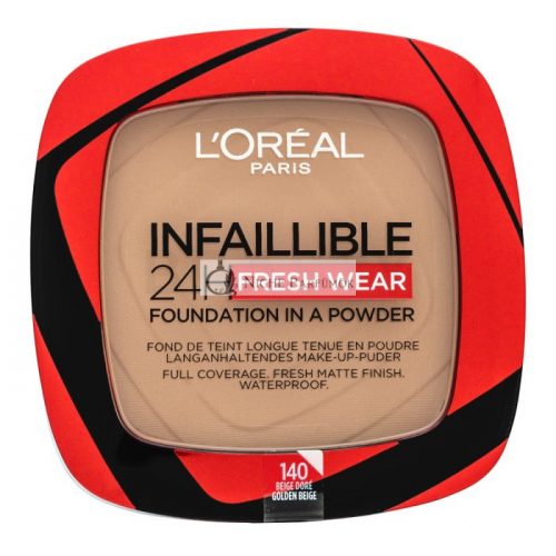 L´Oréal Paris Infaillible 24H Fresh Wear Foundation in a Powder púderes make-up matt hatású 140 9 g