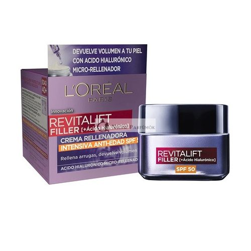 Revitalift Filler Hyaluronsav Nappali Krém SPF50, 50ml