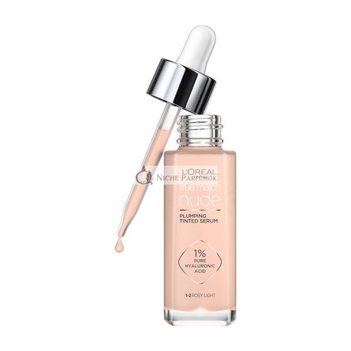 L'Oréal Paris True Match Tönendes Serum Foundation mit 1% Hyaluronsäure 30ml Farbton 1-2 Rosy Light