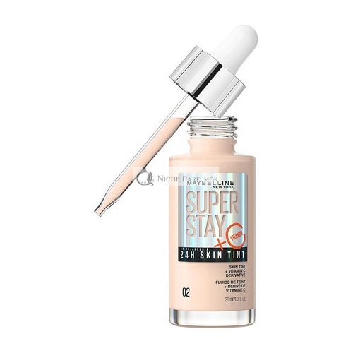 Maybelline Super Stay Hauttönende Foundation mit Vitamin C Lang anhaltende vegane Formel, 30ml