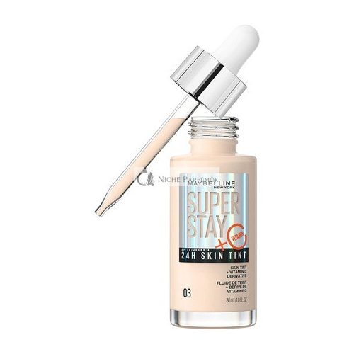 Maybelline Super Stay Hauttönendes Make-up mit Vitamin C, Langzeit-Vegan-Formel, Farbton 3, 30 ml