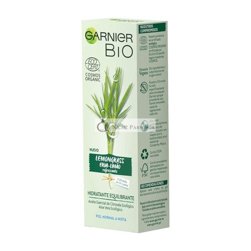 BIO ECOCERT Lemongrass Hidratáló Krém, 50ml