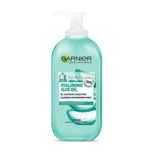 Garnier Hyaluronic Aloe Gel Tisztító Gél Minden Bőrtípusra, 200ml