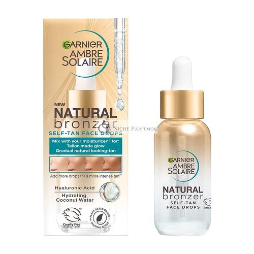 Garnier Ambre Solaire Natural Bronzer Selbstbräunungs-Tropfen für das Gesicht 30ml