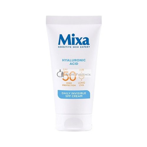 Mixa Hidratáló Arckrém SPF50 Szárazság Ellen Hyaluronsavval, 50ml